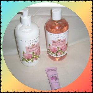 Crabtree & Evelyn Rosewater Bath & Shower Gel & Body Lotion Gift Set